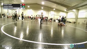 64 lbs 2nd Place - Kaiden Candy, Sperry Wrestling Club vs Jaxson Wright, Bartlesville Wrestling Club