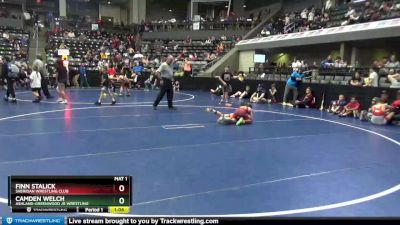 95 lbs Cons. Round 3 - Camden Welch, Ashland-Greenwood Jr Wrestling vs Finn Stalick, Sheridan Wrestling Club