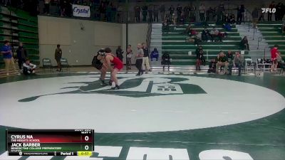 138 lbs Cons. Round 1 - Cyrus Na, The Heights School vs Jack Barber, Benedictine College Preparatory School