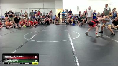 96 lbs Round 2 (6 Team) - Julian Altiery, PA East Lightning vs Hendrix Ostrowski, North County