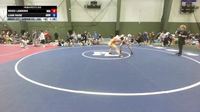 Junior FS - 165 lbs Cons. Round 2 - Hugo Lamkins, Whatcom Wrestling Academy vs Liam Hase, Alaska Battle Cats Wrestling Club