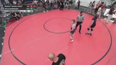 125 lbs Cons. Round 2 - Jayla Rodriguez, Rancho Cucamonga High School vs Marley Valdez Perez, La Quinta High School