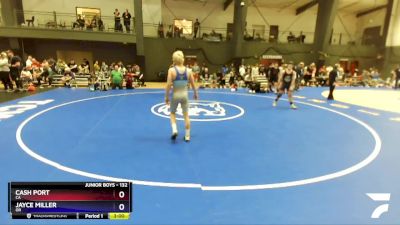 132 lbs Cons. Round 4 - Cash Port, CA vs Jayce Miller, OR