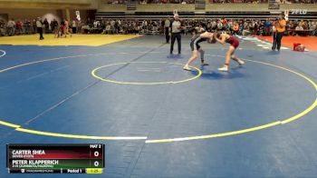 125 lbs Cons. Round 2 - Peter Klapperich, Z-M (Zumbrota/Mazeppa) vs Carter Shea, Dover-Eyota