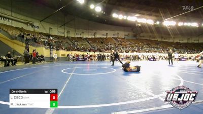 142 lbs Consolation - LYNDI CISCO, Darko Valley Wolfpak vs Miangel Jackson, Team Tulsa Wrestling Club