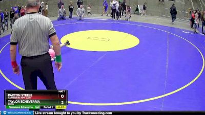 105 lbs Round 1 - Paxton Steele, Harrisburg Mat Club vs Taylor Echeverria, COWA