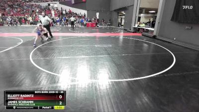 85 lbs Cons. Round 4 - Elliott Radintz, Glenwood City vs James Schramm, Riverdale Wrestling Club