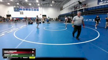 113 lbs Champ. Round 2 - Sammy Sanchez, Cheyenne East vs Zach Gregory, Cheyenne South