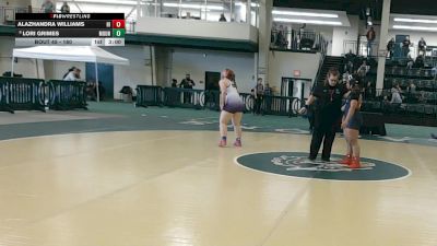 180 lbs Champ. Round 1 - Alazhandra Williams, Hiram vs Lori Grimes, Mount Union