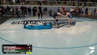 126 lbs Final - Peyton Wright, Arctic Warriors Wrestling Club vs Zacary Lomax, Interior Grappling Academy