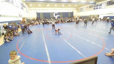 49 lbs Quarterfinal - Violet Vasquez, Mantanona Training Center MTC vs Logan Le, Rancho Bernardo Wrestling