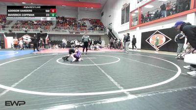 46 lbs Quarterfinal - Addison Sanders, Vian Wrestling Club vs Maverick Coffman, Sallisaw Takedown Club