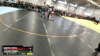 132 lbs Cons. Round 5 - Anthony Torrez, Alameda International vs Cristian Corral, Valley