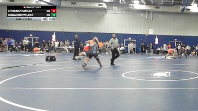 197 lbs Semifinal - Christian Curley, Bridgewater State vs Benjahmin Wilcox, Johnson & Wales (RI)