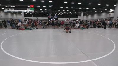 175 lbs Champ. Rd Of 64 - Rex Topete, South Hills High School Wrestling vs Colletti Hill, Sarbacker Wrestling Academy