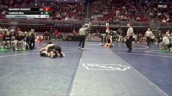 3A-175 lbs Semifinal - Landon Bell, Iowa City, Liberty vs Maximus Dhabolt, Ankeny Centennial