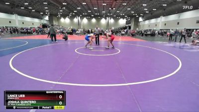 165C Quarterfinal - Joshua Quintero, St. Pius X (Kansas City) vs Lance Lieb, PONCA CITY