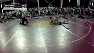 190 lbs Cons. Round 2 - Rocco Redmon, Dundee Wrestling Club vs Brody Wingate, Trojan Wrestling Academy