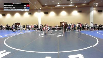 96 lbs Cons. Round 5 - John Matter, New Jersey vs Timmy Ferrand, New York