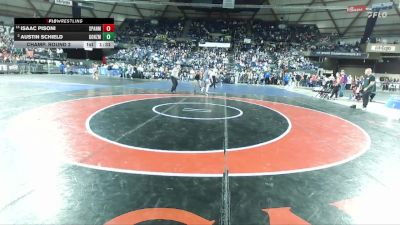 Boys 4A 138 lbs Champ. Round 2 - Isaac Pisoni, Spanaway Lake vs Austin Schield, Gonzaga Prep