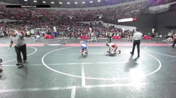 125 lbs Champ. Round 2 - Oliver Bongle, Poynette Panther Youth Wrestling vs Teegan Tritz, Assumption/ Pacelli