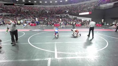 125 lbs Champ. Round 2 - Oliver Bongle, Poynette Panther Youth Wrestling vs Teegan Tritz, Assumption/ Pacelli