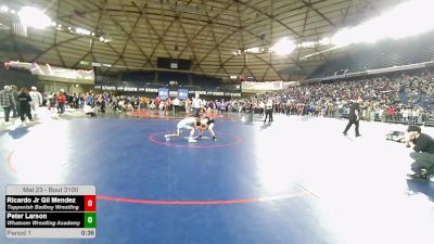 78 lbs Champ. Rd Of 32 - Ricardo Jr Gil Mendez, Toppenish Badboy Wrestling vs Peter Larson, Whatcom Wrestling Academy
