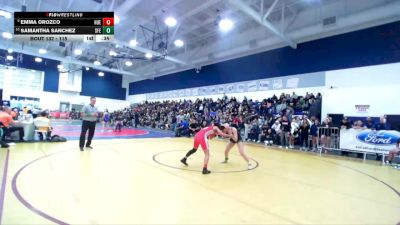 115 lbs Cons. Round 1 - Samantha Sanchez, Santa Fe vs Emma Orozco, Hueneme