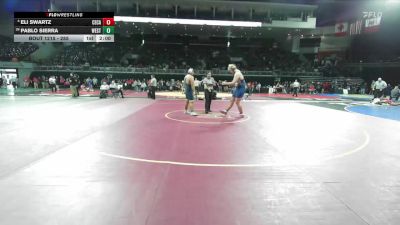 285 lbs Champ. Round 1 - Pablo Sierra, Merrill West vs Eli Swartz, Central Catholic