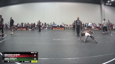 55 lbs Round 7 (8 Team) - Ashe Padilla, Missouri Outlaws vs Grayson Hushin, Backyard Bullies