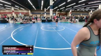 136 lbs Semifinal - Camille Rainey, Warrior Trained Wrestling vs Hannah Dunn, Alamo City Wrestling Club