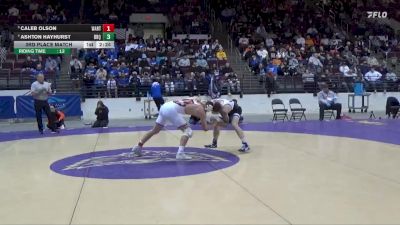 149 lbs 3rd Place Match - Caleb Olson, Wartburg vs Ashton Hayhurst, University Of Dubuque
