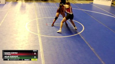 65 lbs Round 1 - Nour Barakat, Danville Wrestling Club vs Naomi Cortez, California