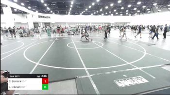 77 lbs Round Of 16 - Caleb Barrera, Central Coast Most Wanted vs Lucas Slocum, No Team