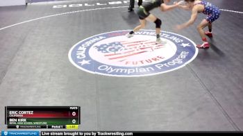 160 lbs Semifinal - Ben Kirk, Royal High School Wrestling vs Eric Cortez, California