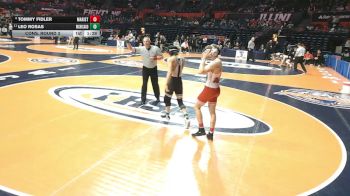 3A 150 lbs Cons. Round 3 - Leo Rosas, West Chicago (H.S.) vs Tommy Fidler, Chicago (Marist)