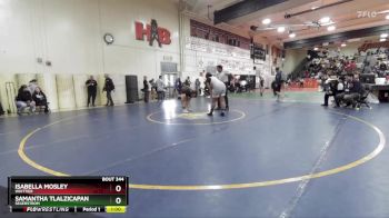 170 lbs Cons. Round 2 - Isabella Mosley, Whittier vs Samantha Tlalzicapan, Segerstrom