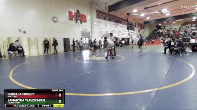 170 lbs Cons. Round 2 - Isabella Mosley, Whittier vs Samantha Tlalzicapan, Segerstrom