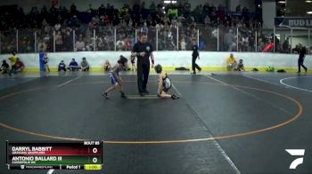 46 lbs Quarterfinal - Darryl Babbitt, Grayling Grapplers vs Antonio Ballard Iii, Cassopolis WC