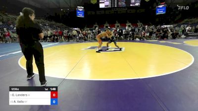 120 lbs Cons 8 #2 - Gavin Landers, IA vs Anthony Valls, NY