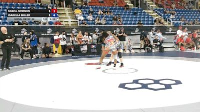 140 lbs Cons. Rd Of 32 - Sasha Johnson, Illinois vs Isabella Miller, Illinois