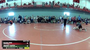 87 lbs Semifinal - Sulina King, Unattached vs Bridget Martin, Mooresville Wrestling Club