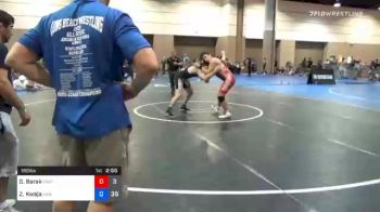 160 lbs Final - Omer Barak, Sheldon Wrestling Academy Training 1 vs Zach Kwaja, Vougar's Honors Wrestling