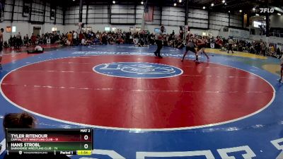 138 lbs Round 5 (6 Team) - Hans Strobl, DARKHORSE WRESTLING CLUB vs Tyler Ritenour, CAPITAL CITY WRESTLING CLUB