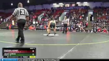 215 lbs Quarterfinals (8 Team) - Adam Garcia, Alma HS vs Daxton Looney, Montrose Hill-McCloy HS