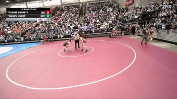 3A 120 lbs Champ. Round 1 - Bailey Hurst, Grantsville vs Claire Bennett, Juab