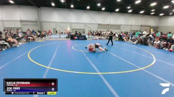 152 lbs Round 3 (8 Team) - Kaylie Petersen, Indiana vs Zoe Fries, Idaho