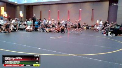 112 lbs Finals (8 Team) - Ryker Hackney, MO Outlaws Gold vs Briggs Hammerly, Team Apex