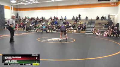 185-195 lbs Round 3 - Adrian Thorton, Burlington vs Lizzie Eaton, Cedar Rapids Kennedy