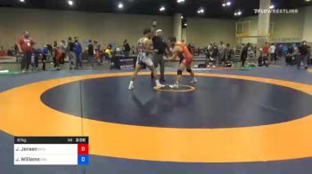 67 kg Consolation - Jaron Jensen, Wyoming Wrestling Reg Training Ctr vs Jasiah Williams, CSU Pueblo Wrestling RTC